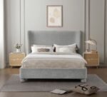 Penny Chenille Fabric Upholstered Bed - Image 4