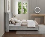 Penny Chenille Fabric Upholstered Bed - Image 6