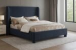 Penny Chenille Fabric Upholstered Bed - Image 2