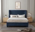 Penny Chenille Fabric Upholstered Bed - Image 4