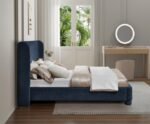 Penny Chenille Fabric Upholstered Bed - Image 6