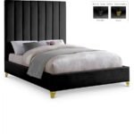 Via Velvet Upholstered Bed