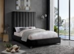 Via Velvet Upholstered Bed - Image 3