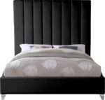 Via Velvet Upholstered Bed - Image 4
