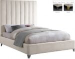 Via Velvet Upholstered Bed - Image 2
