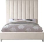 Via Velvet Upholstered Bed - Image 4