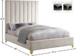 Via Velvet Upholstered Bed - Image 6