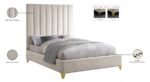 Via Velvet Upholstered Bed - Image 7
