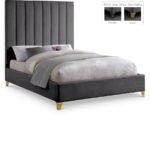 Via Velvet Upholstered Bed