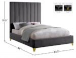 Via Velvet Upholstered Bed - Image 6