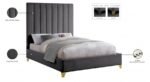 Via Velvet Upholstered Bed - Image 7