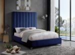Via Velvet Upholstered Bed - Image 3