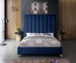 Via Velvet Upholstered Bed - Image 5