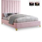 Via Velvet Upholstered Bed