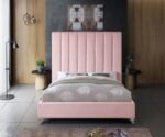 Via Velvet Upholstered Bed - Image 5