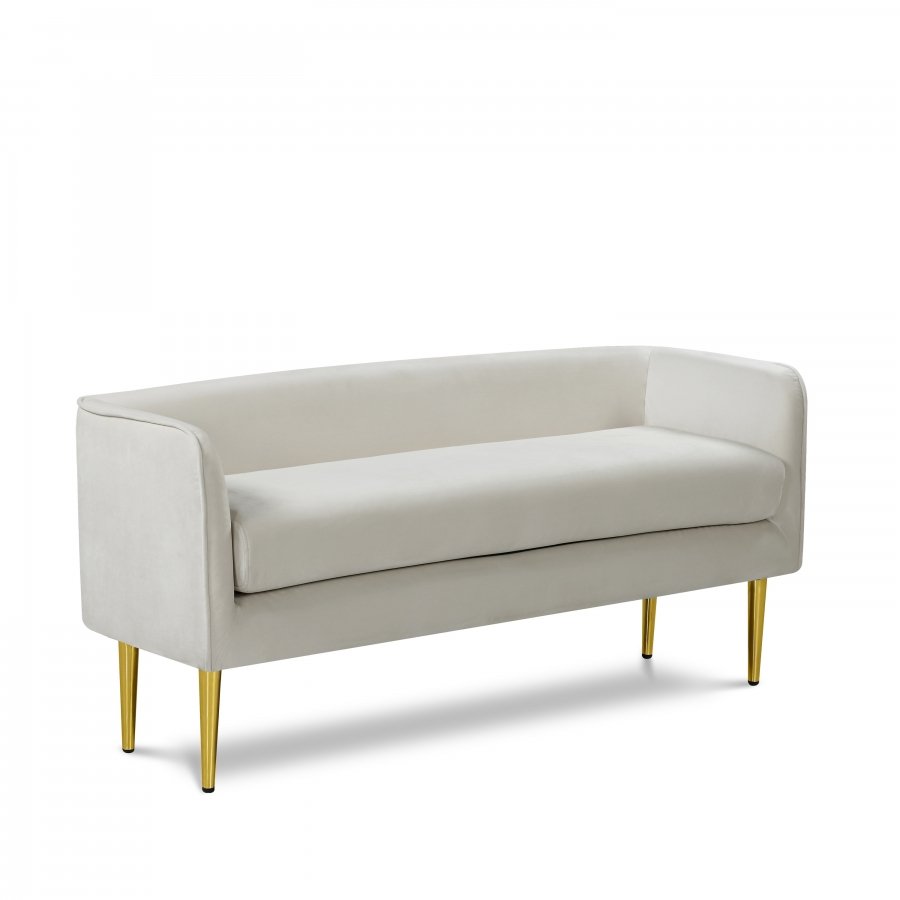 2908.jpg Audrey Velvet Upholstered Bench - Image 1