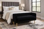 Audrey Velvet Upholstered Bench - Image 2
