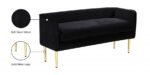 Audrey Velvet Upholstered Bench - Image 6