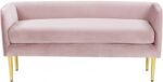 Audrey Velvet Upholstered Bench - Image 3