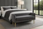 Audrey Velvet Upholstered Bench - Image 2