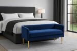 Audrey Velvet Upholstered Bench - Image 2