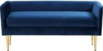 Audrey Velvet Upholstered Bench - Image 3