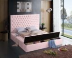 Bliss Velvet Upholstered Bed - Image 4