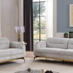 ZOE 2 PC Living Room Sets IN GRAY