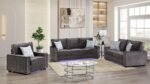 RITA 2 PC Living Room Sets IN CHARCOAL
