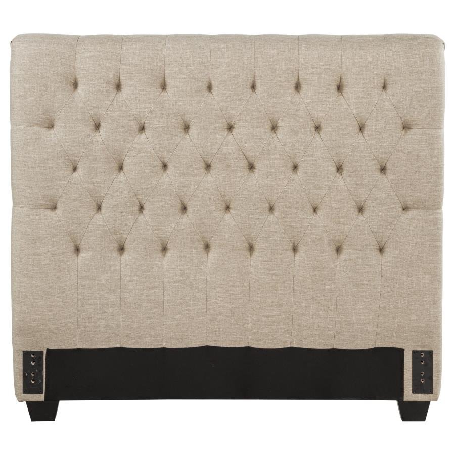 300007FB1_02x900.jpg CHLOE UPHOLSTERED FULL PANEL HEADBOARD OATMEAL - Image 1