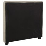 CHLOE UPHOLSTERED FULL PANEL HEADBOARD OATMEAL - Image 3