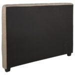 CHLOE UPHOLSTERED EASTERN KING PANEL HEADBOARD OATMEAL - Image 3