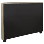 CHLOE UPHOLSTERED CALIFORNIA KING PANEL HEADBOARD OATMEAL - Image 3