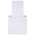 HARVEY VANITY SET WITH LIFT-TOP STOOL WHITE - Image 9