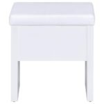 HARVEY VANITY SET WITH LIFT-TOP STOOL WHITE - Image 14