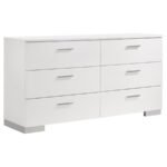 JEREMAINE 5-PIECE QUEEN BEDROOM SET WHITE - Image 7