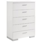 JEREMAINE 5-PIECE QUEEN BEDROOM SET WHITE - Image 11