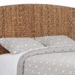 LAUGHTON WOVEN BANANA LEAF EASTERN KING HEADBOARD AMBER