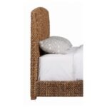 LAUGHTON WOVEN BANANA LEAF EASTERN KING HEADBOARD AMBER - Image 4