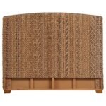 LAUGHTON WOVEN BANANA LEAF QUEEN PANEL HEADBOARD AMBER - Image 2