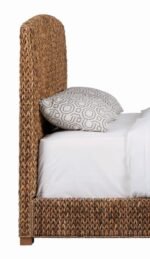 LAUGHTON WOVEN BANANA LEAF QUEEN PANEL HEADBOARD AMBER - Image 4