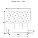 DEVON 57-INCH UPHOLSTERED FULL HEADBOARD BEIGE - Image 7