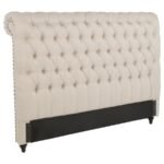 DEVON 57-INCH UPHOLSTERED EASTERN KING HEADBOARD BEIGE