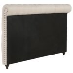 DEVON 57-INCH UPHOLSTERED QUEEN HEADBOARD BEIGE - Image 3