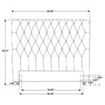 DEVON 57-INCH UPHOLSTERED QUEEN HEADBOARD BEIGE - Image 7