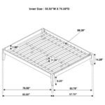 HOUNSLOW FULL UNIVERSAL PLATFORM BED CAPPUCCINO - Image 8
