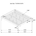 HOUNSLOW EASTERN KING UNIVERSAL PLATFORM BED CAPPUCCINO - Image 8
