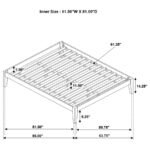 HOUNSLOW QUEEN UNIVERSAL PLATFORM BED CAPPUCCINO - Image 8