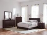 DORIAN 5-PIECE QUEEN BEDROOM SET DARK COCOA - Image 2