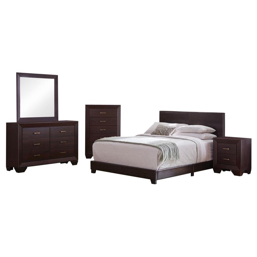 300762Q-S5_02x900.jpg DORIAN 5-PIECE QUEEN BEDROOM SET DARK COCOA - Image 1